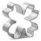 Four Leaf Clover Cookie Cutter 2.75 in, CookieCutter.com, Tin Plated Steel, Handmade in the USA